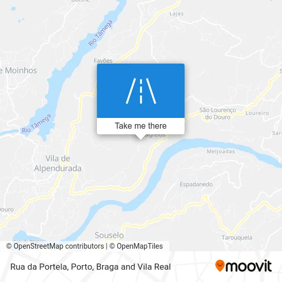 Rua da Portela map