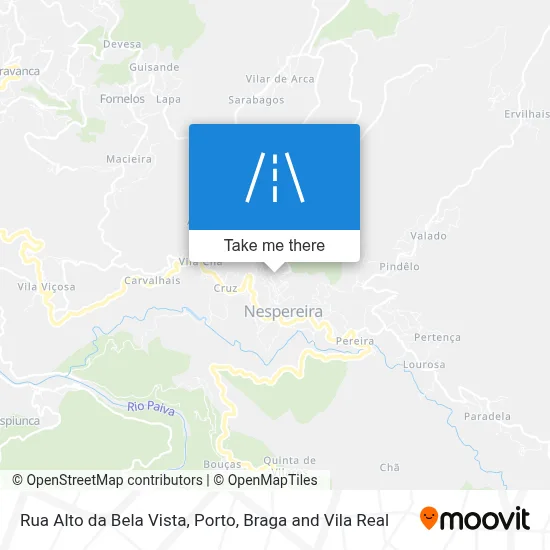 Rua Alto da Bela Vista map