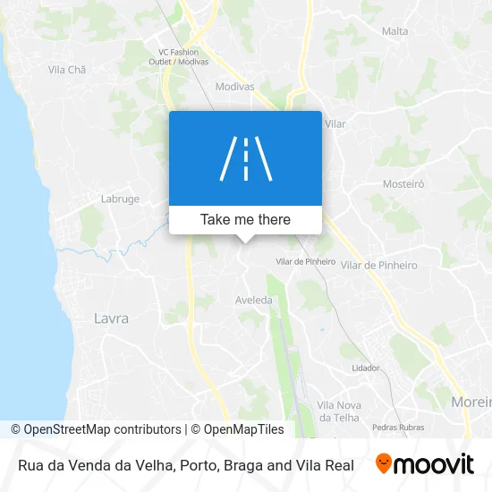 Rua da Venda da Velha map