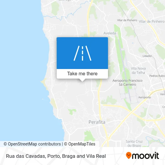 Rua das Cavadas map