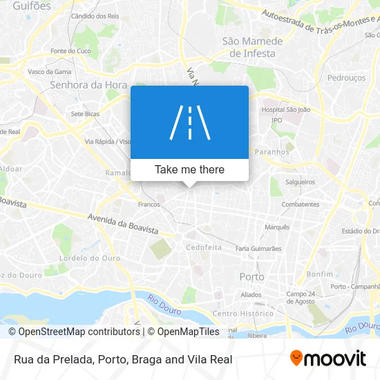 Rua da Prelada map