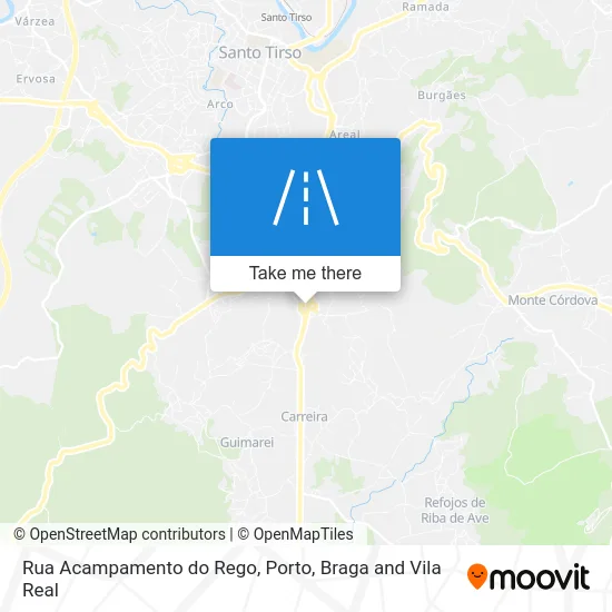 Rua Acampamento do Rego map