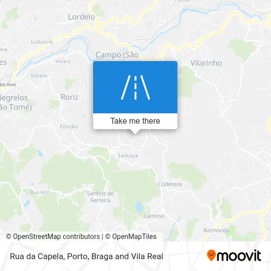 Rua da Capela map
