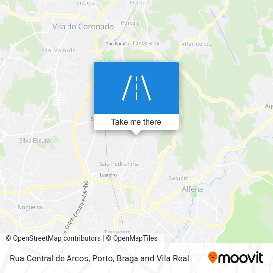 Rua Central de Arcos map