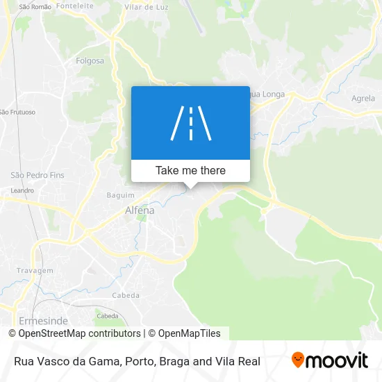 Rua Vasco da Gama map