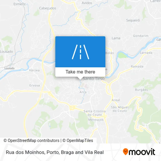 Rua dos Moinhos map