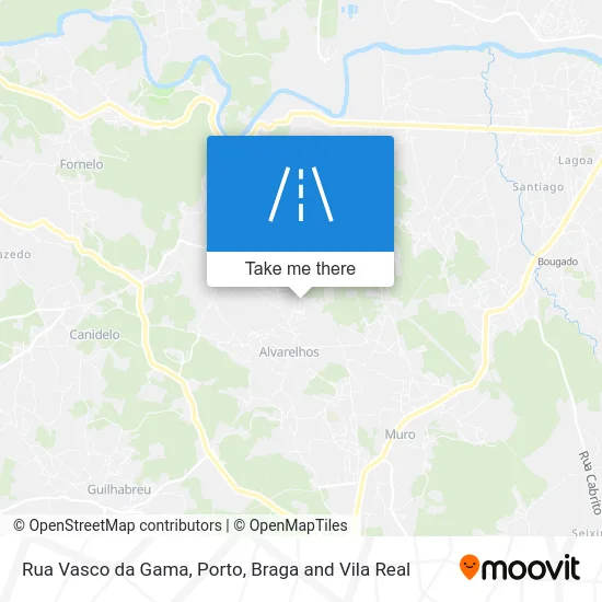 Rua Vasco da Gama map