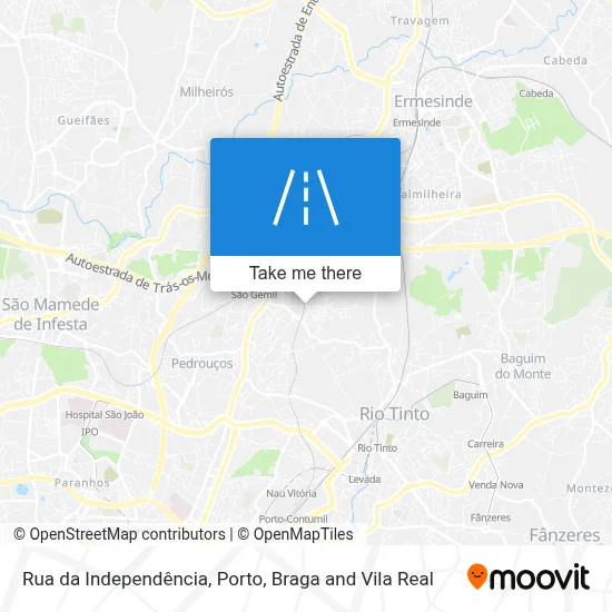 Rua da Independência map