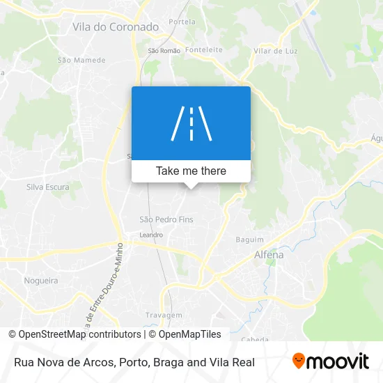 Rua Nova de Arcos map