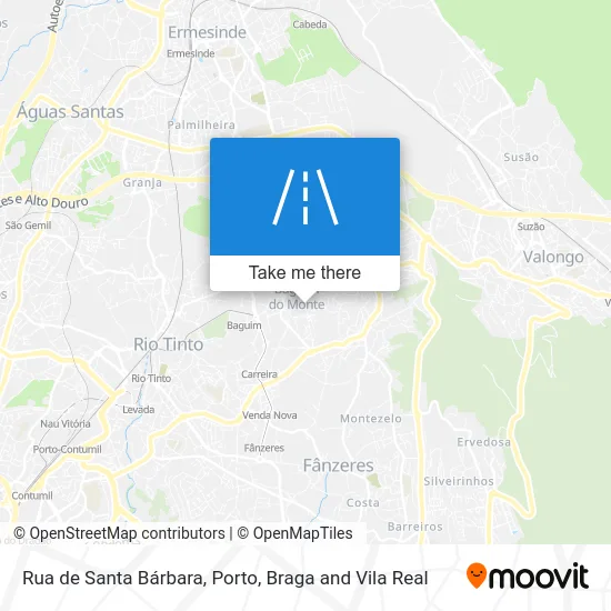 Rua de Santa Bárbara map