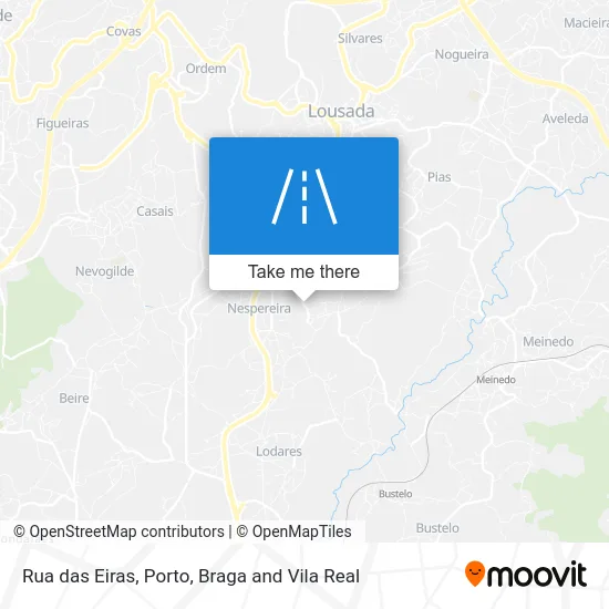 Rua das Eiras map