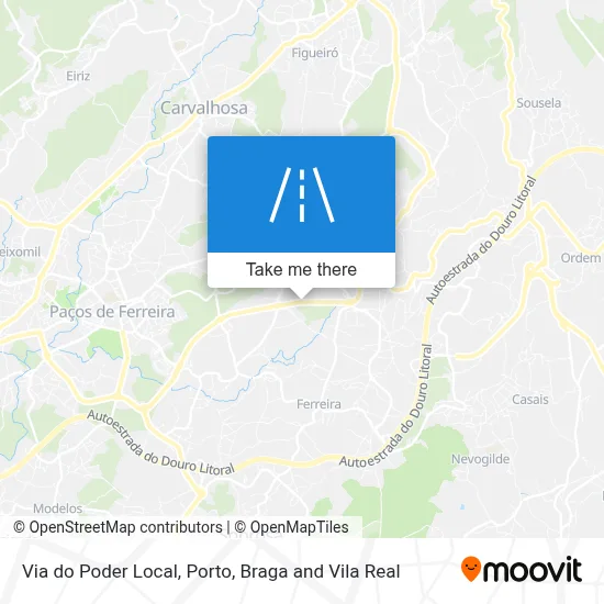 Via do Poder Local mapa