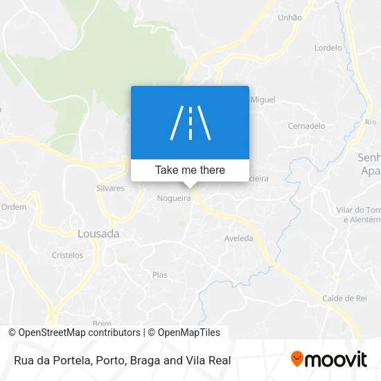 Rua da Portela map