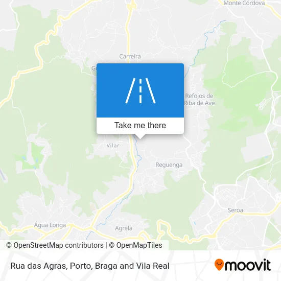 Rua das Agras map