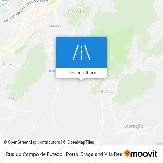 Rua do Campo de Futebol map