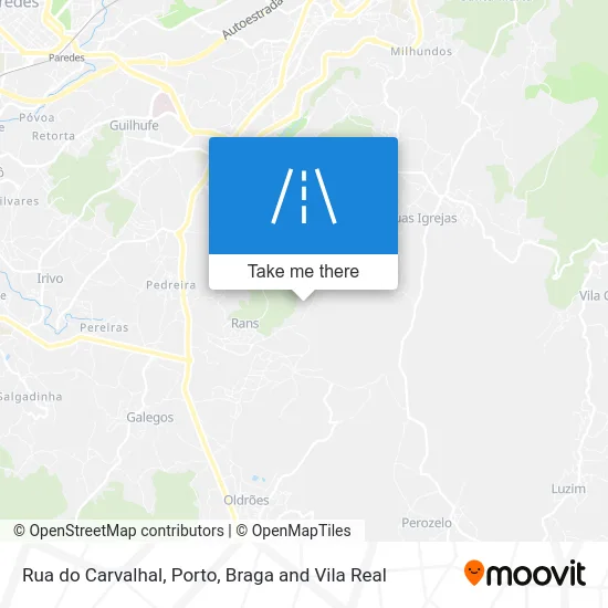 Rua do Carvalhal map