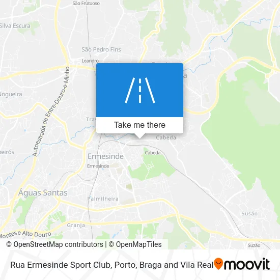Rua Ermesinde Sport Club map