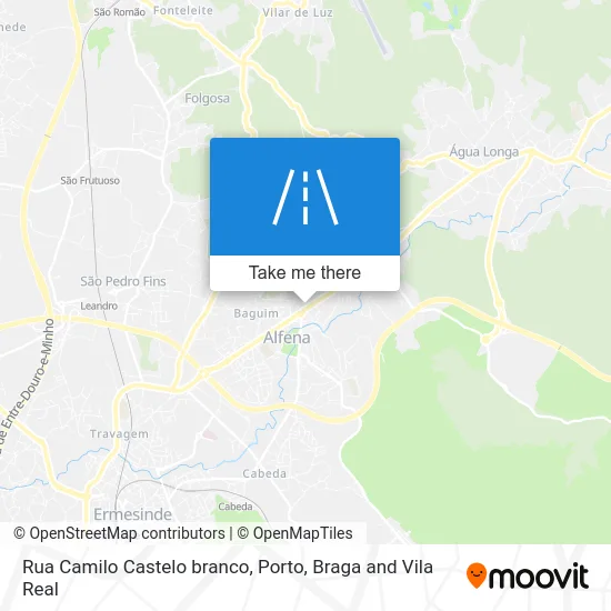 Rua Camilo Castelo branco map