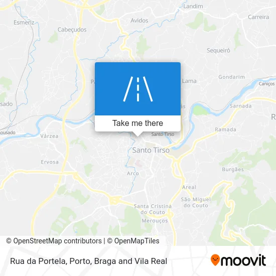 Rua da Portela map