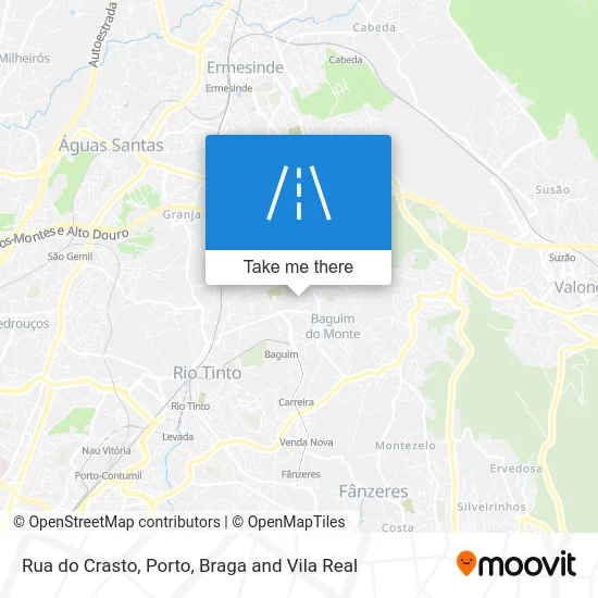 Rua do Crasto map