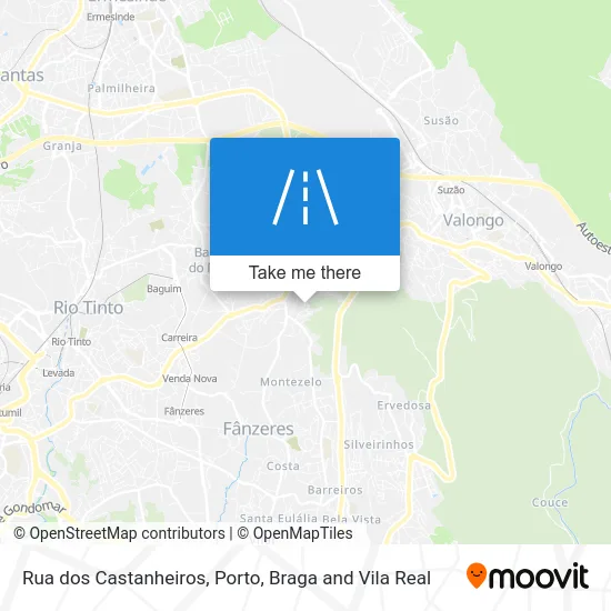 Rua dos Castanheiros map