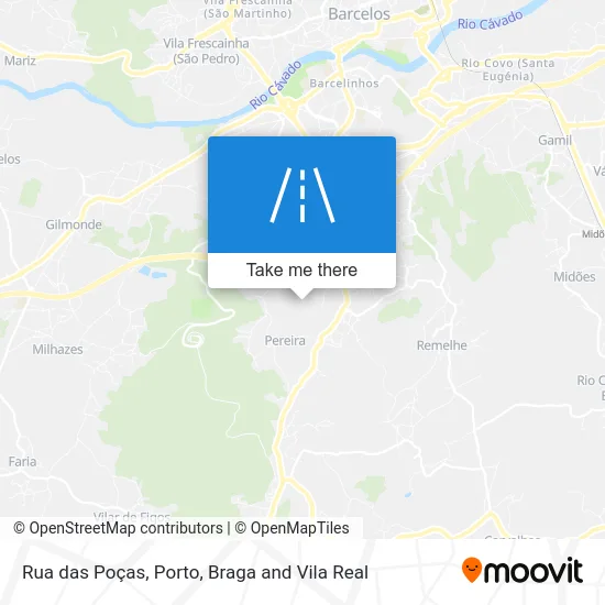 Rua das Poças map