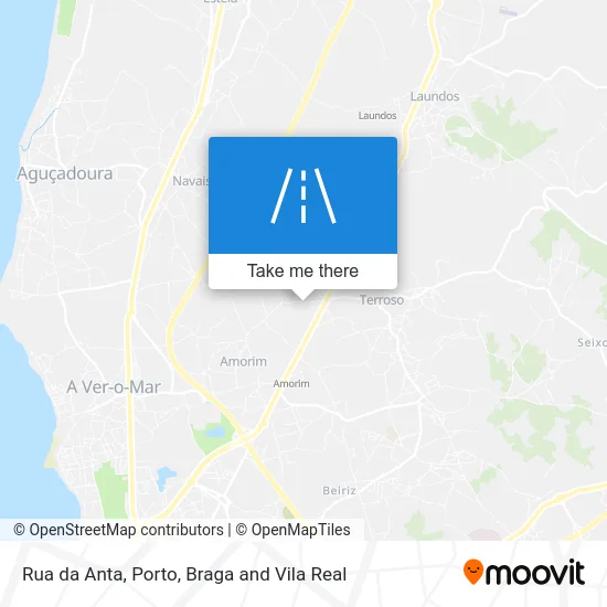 Rua da Anta map