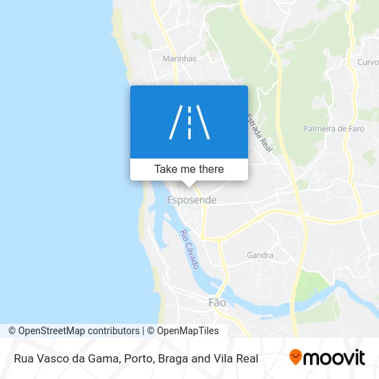 Rua Vasco da Gama map