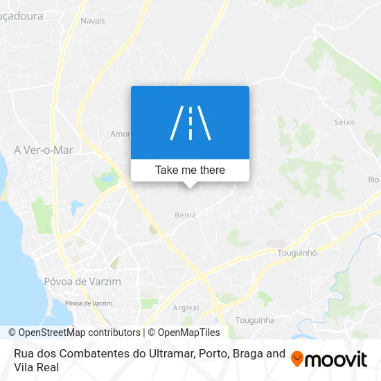 Rua dos Combatentes do Ultramar map