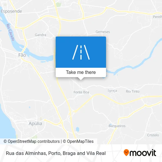 Rua das Alminhas map