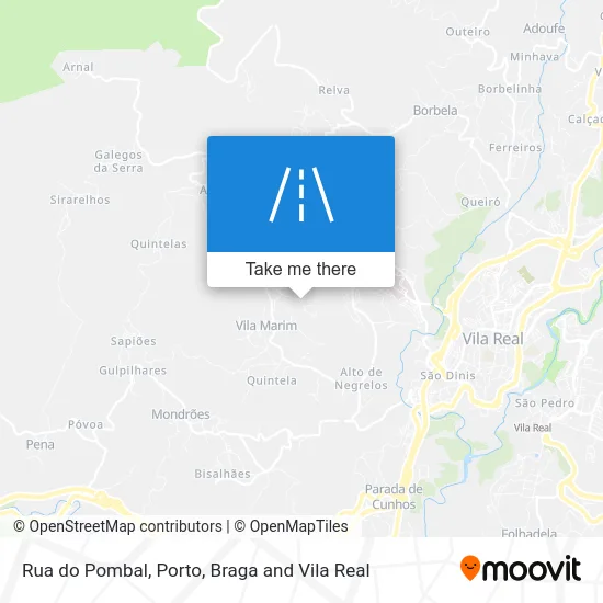 Rua do Pombal map
