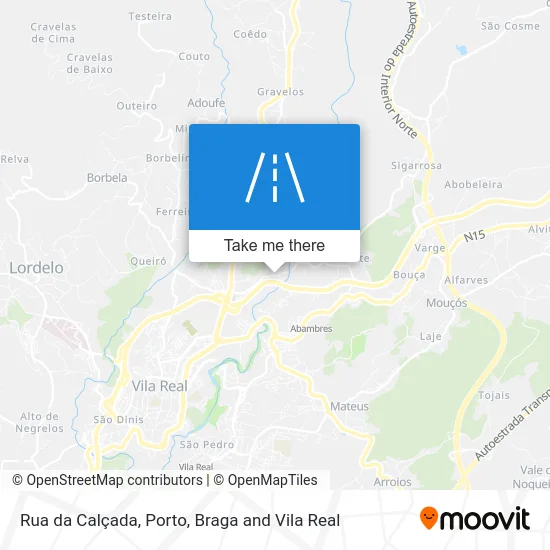 Rua da Calçada map