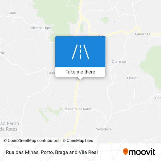 Rua das Minas map