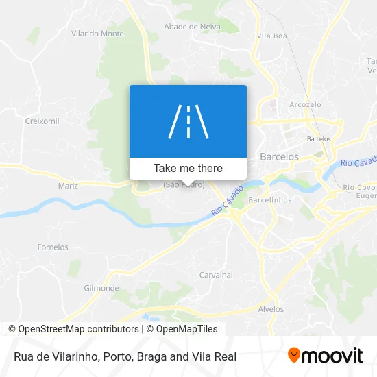 Rua de Vilarinho map