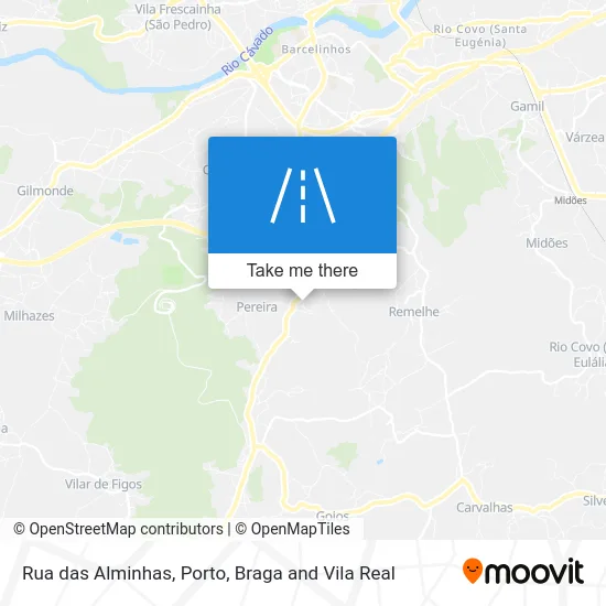 Rua das Alminhas map