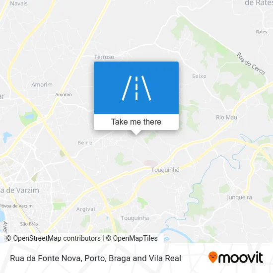 Rua da Fonte Nova map