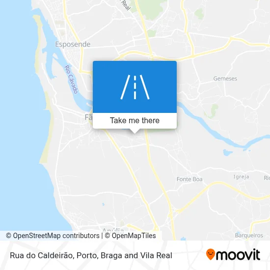 Rua do Caldeirão map