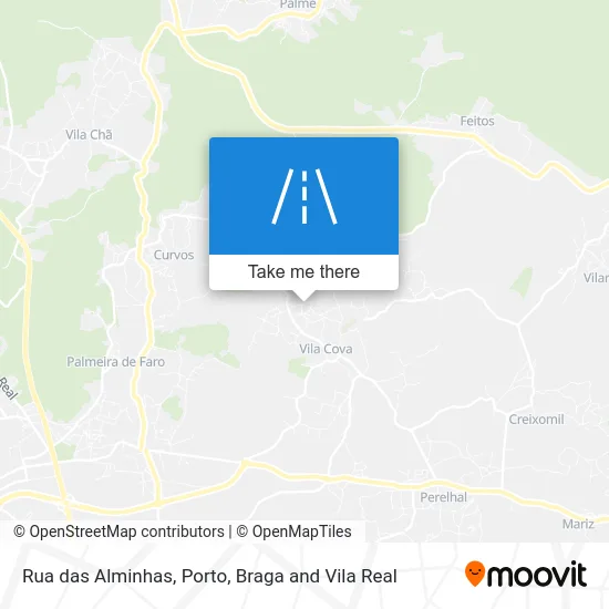 Rua das Alminhas map