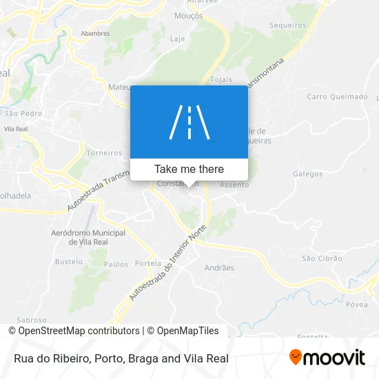 Rua do Ribeiro map