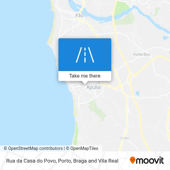Rua da Casa do Povo map
