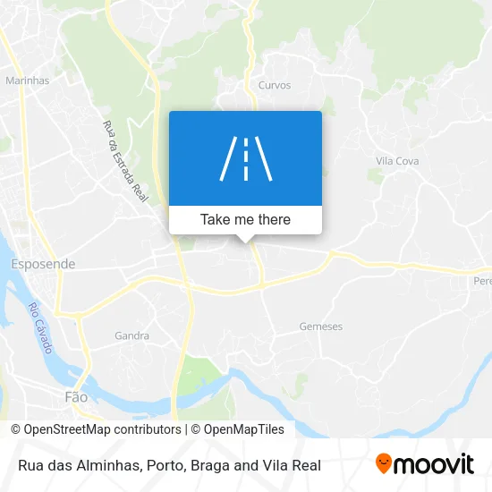 Rua das Alminhas map