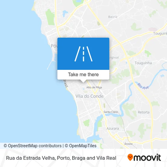 Rua da Estrada Velha map