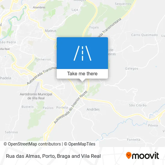 Rua das Almas map