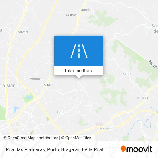 Rua das Pedreiras map