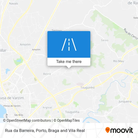 Rua da Barreira map