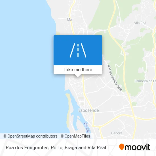 Rua dos Emigrantes map