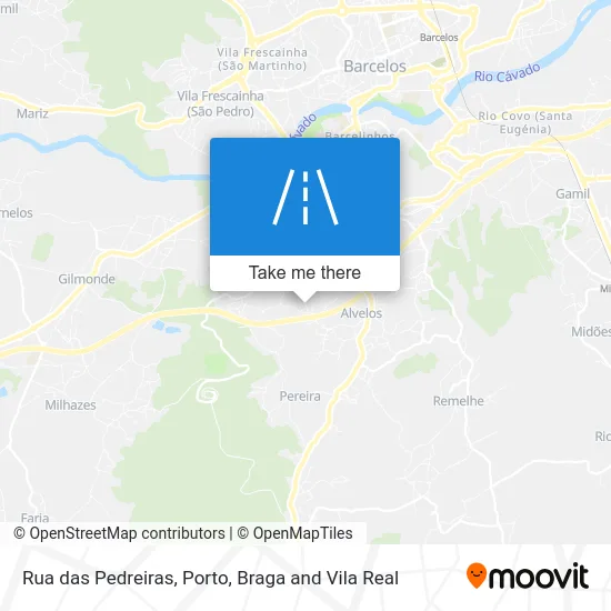 Rua das Pedreiras map