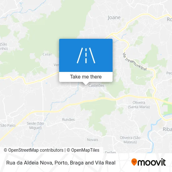 Rua da Aldeia Nova map