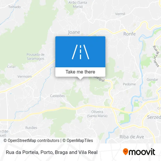 Rua da Portela map