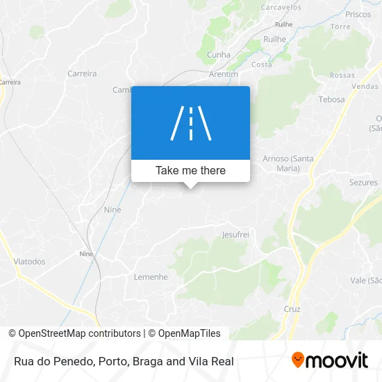 Rua do Penedo map